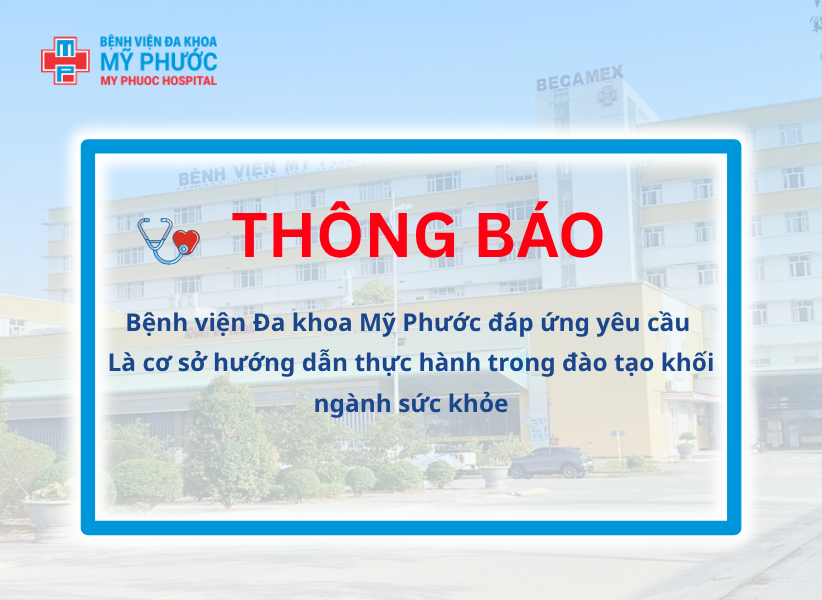 Bệnh viện Đa khoa Mỹ Phước đáp ứng yêu cầu là cơ sở hướng dẫn thực hành trong đào tạo khối ngành sức khỏe, Lần 1