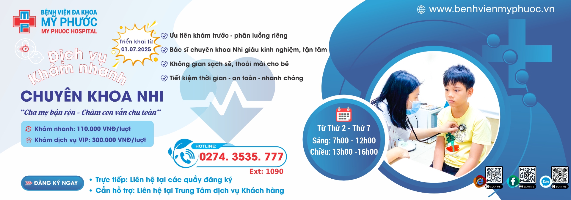 DỊCH VỤ KHÁM NHANH NHI